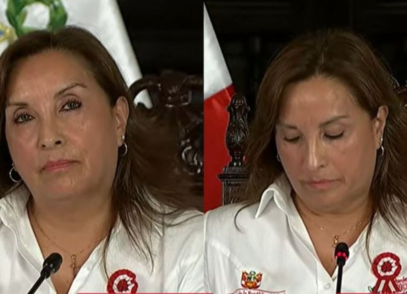 Dina Boluarte percibe el fracaso electoral que le espera en 2026 y clama a los votantes: "No demos un salto al vacío"